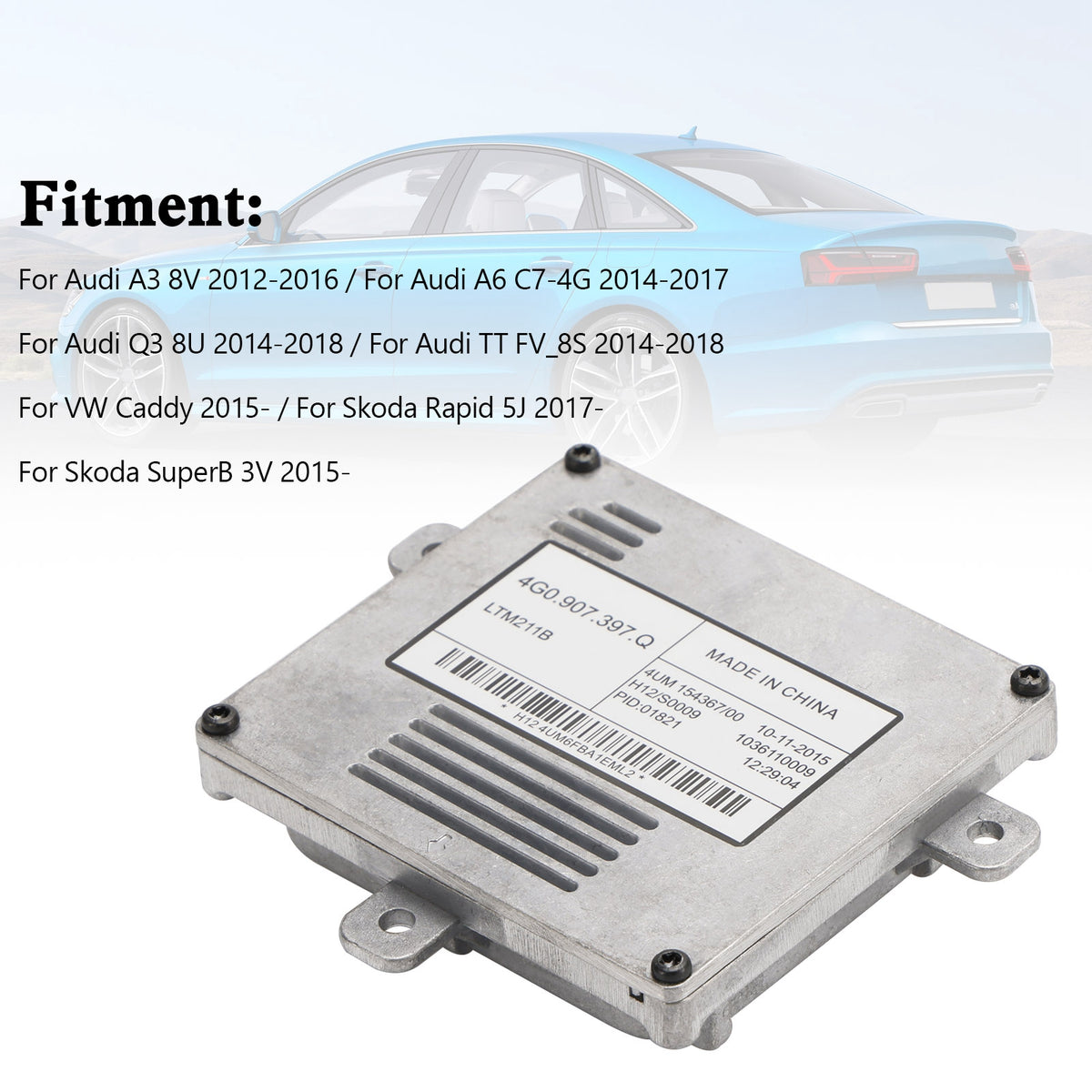 AUDI A6 C7 Xenon Headlight Ballast Control Unit 4G0907397Q