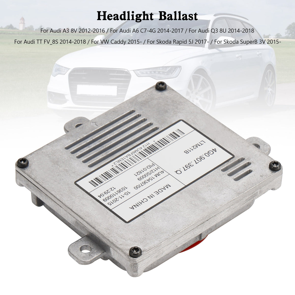 AUDI A6 C7 Xenon Headlight Ballast Control Unit 4G0907397Q