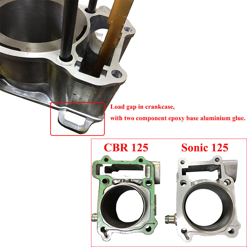 Honda CBR125 CBR125R 2004-2017 Sonic 125 58mm Cylinder Piston Rings Gasket Kit