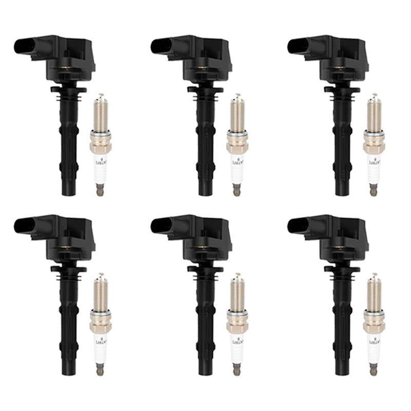 2010-2012 Mercedes-Benz GLK350 3.5L V6 6x Ignition Coils +Spark Plugs UF535 19005267