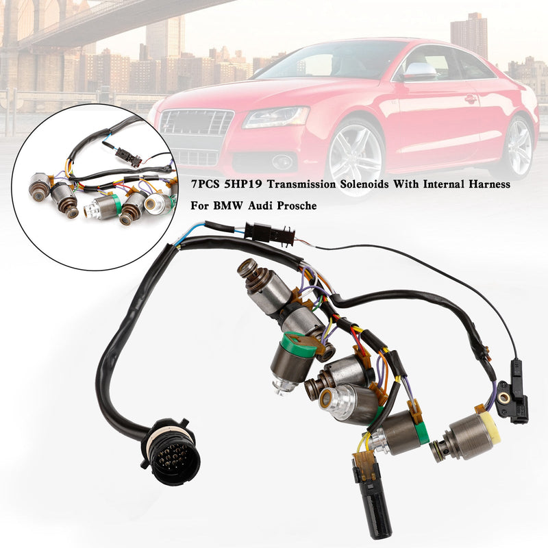 BMW Audi Prosche 7PCS 5HP19 Transmission Solenoids With Internal Harness