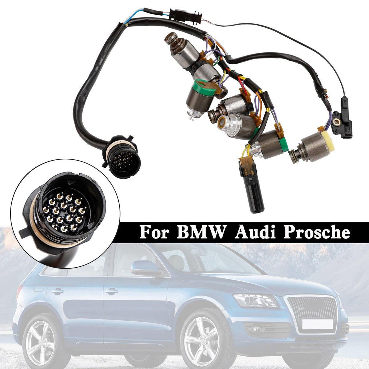 BMW Audi Prosche 7PCS 5HP19 Transmission Solenoids With Internal Harness