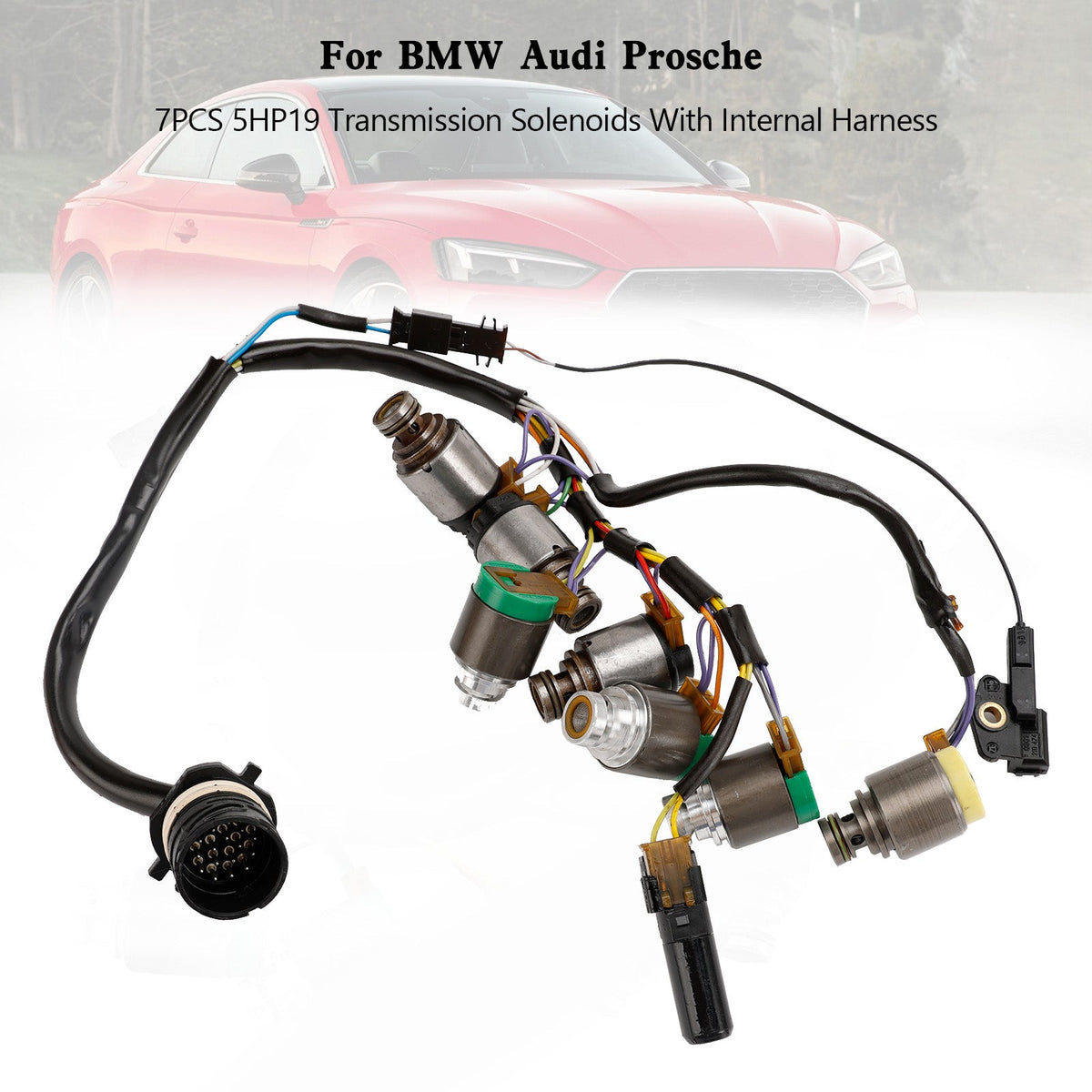 BMW Audi Prosche 7PCS 5HP19 Transmission Solenoids With Internal Harness