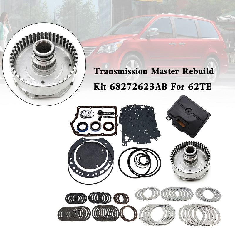 62TE Transmission Master Rebuild Kit 68272623AB For 2006 + Dodge/Chrysler/Ram/VW Routan