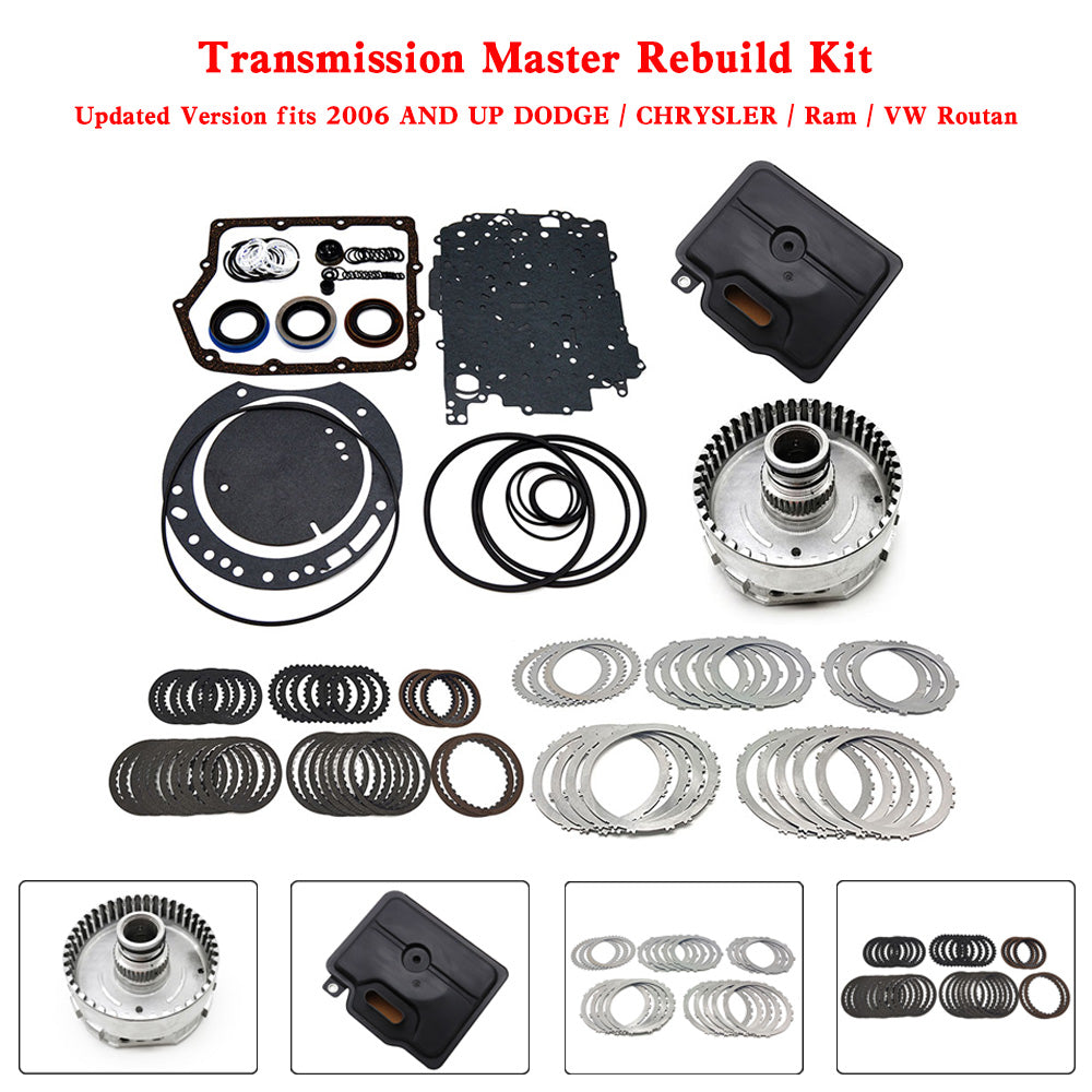 2006 + Dodge/Chrysler/Ram/VW Routan 62TE Transmission Master Rebuild Kit 68272623AB