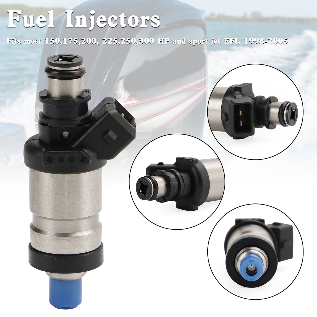 Mercury Outboard 150 175 200 225 250 300 HP 1998-2005 18715T1 Fuel Injectors