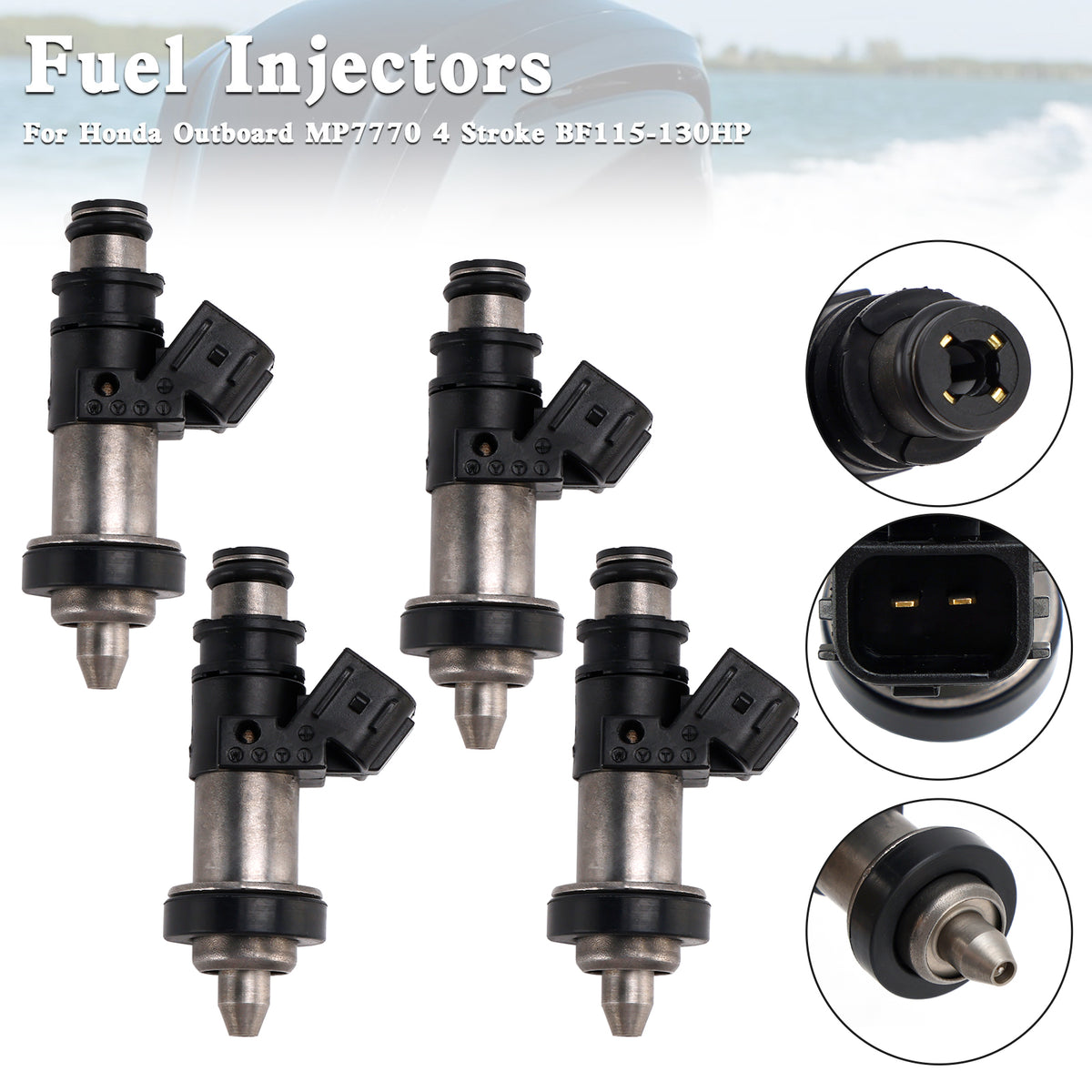 Honda Outboard MP7770 4 Stroke BF115-130HP 4PCS 16406-ZW5-000 Fuel Injectors