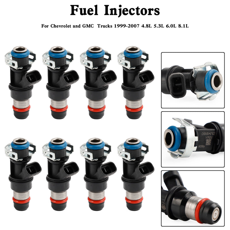 Chevy MerCruiser Volvo Penta 8PCS 25348180 Fuel Injectors 881693002 RA087006