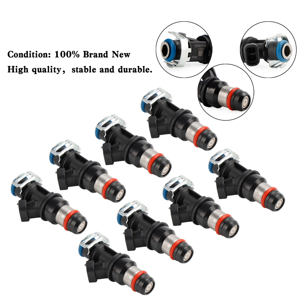 Chevy MerCruiser Volvo Penta 8PCS 25348180 Fuel Injectors 881693002 RA087006