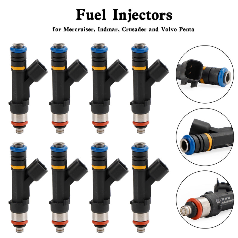 Mercruiser Volvo Penta 8PCS 0280158165 Fuel Injectors 0280158081 879312003
