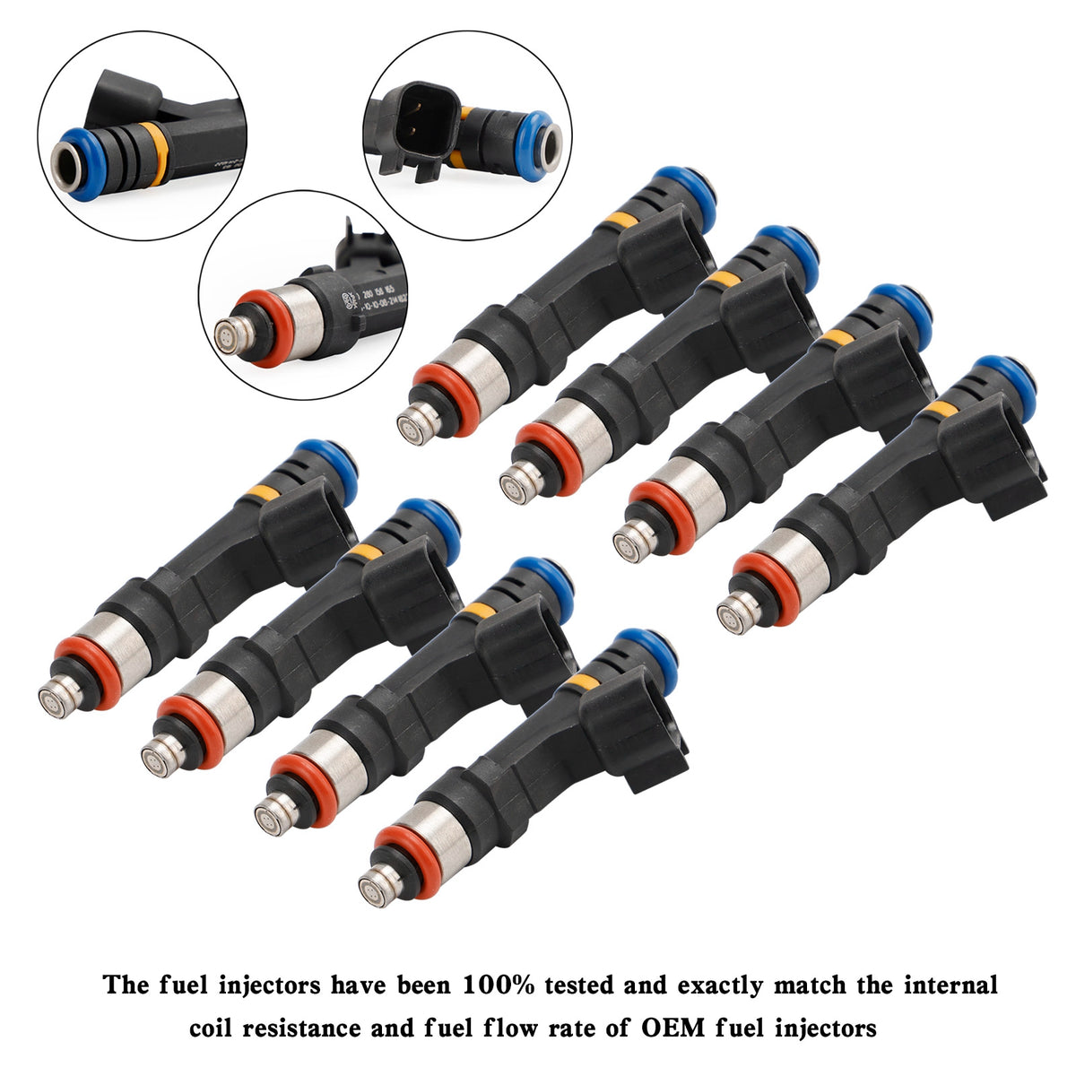Mercruiser Volvo Penta 8PCS 0280158165 Fuel Injectors 0280158081 879312003
