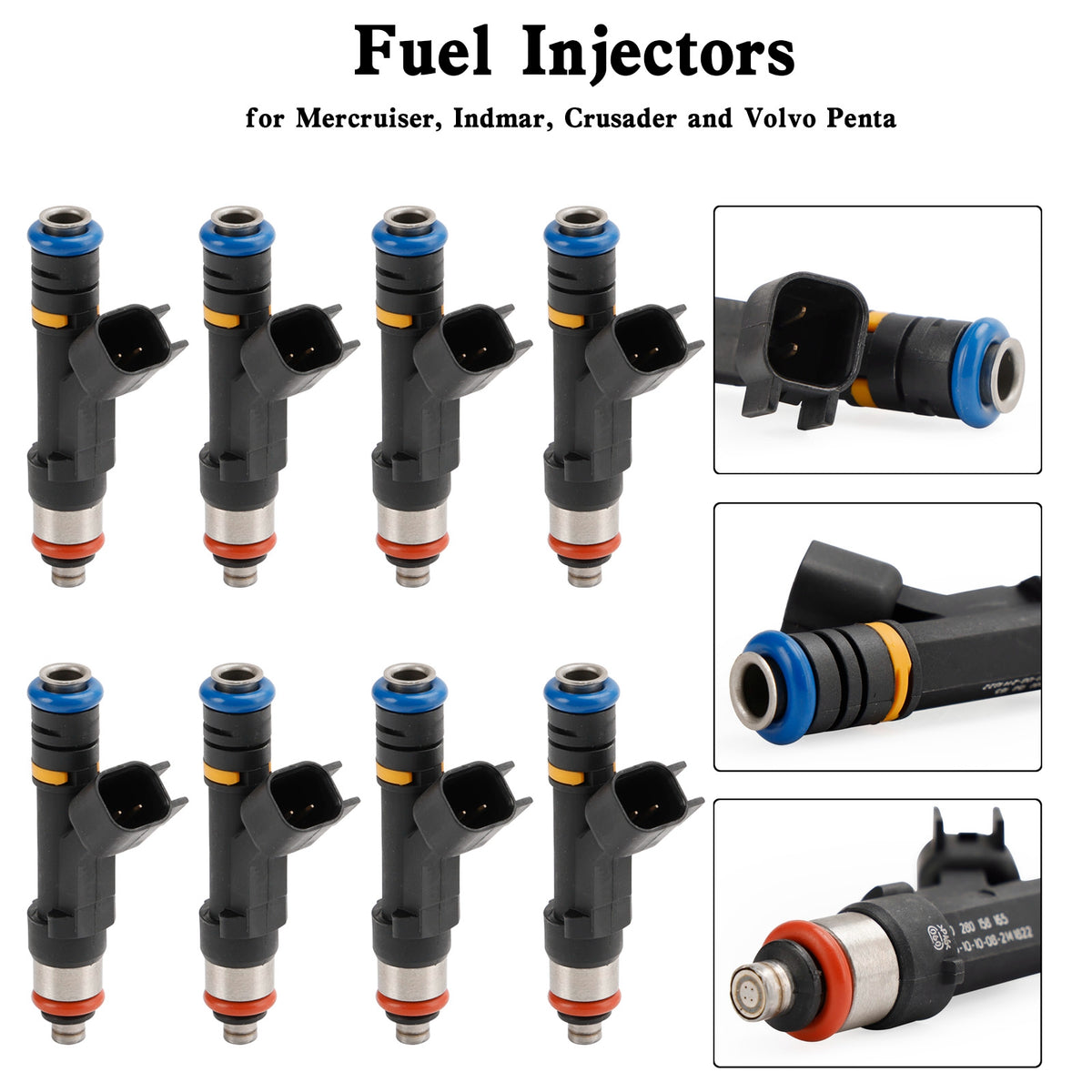 Mercruiser Volvo Penta 8PCS 0280158165 Fuel Injectors 0280158081 879312003
