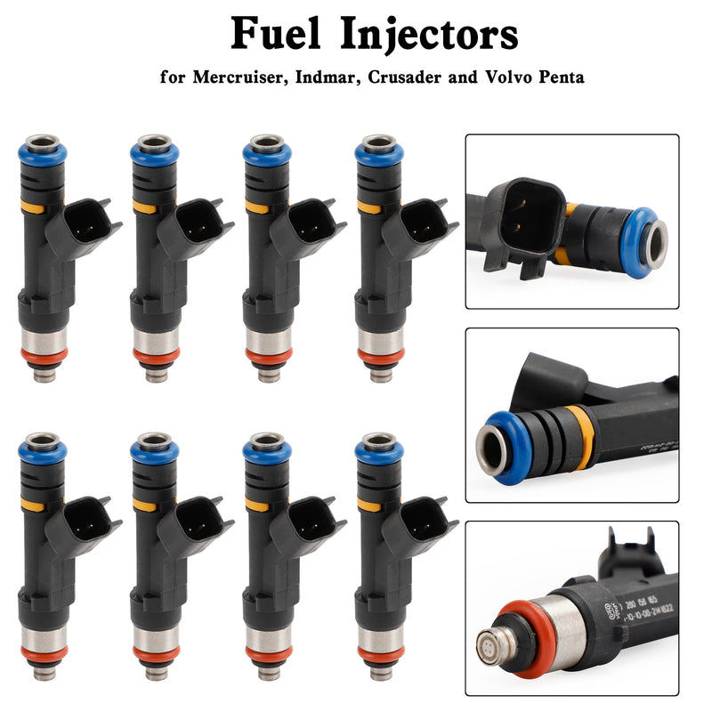 Mercruiser Volvo Penta 8PCS 0280158165 Fuel Injectors 0280158081 879312003