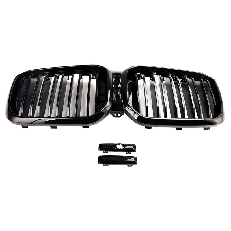 2022-2025 BMW X3 X4 G01 G02 Gloss Black Front Kidney Grill Grille