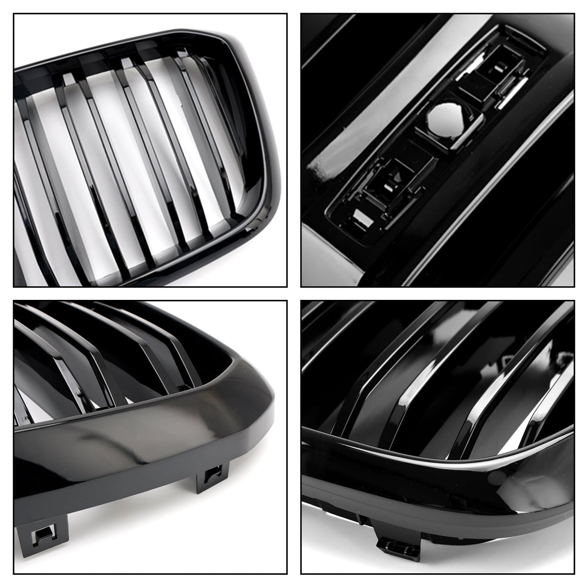 BMW X3 X4 G01 G02 2022-2025 Gloss Black Front Kidney Grill Grille