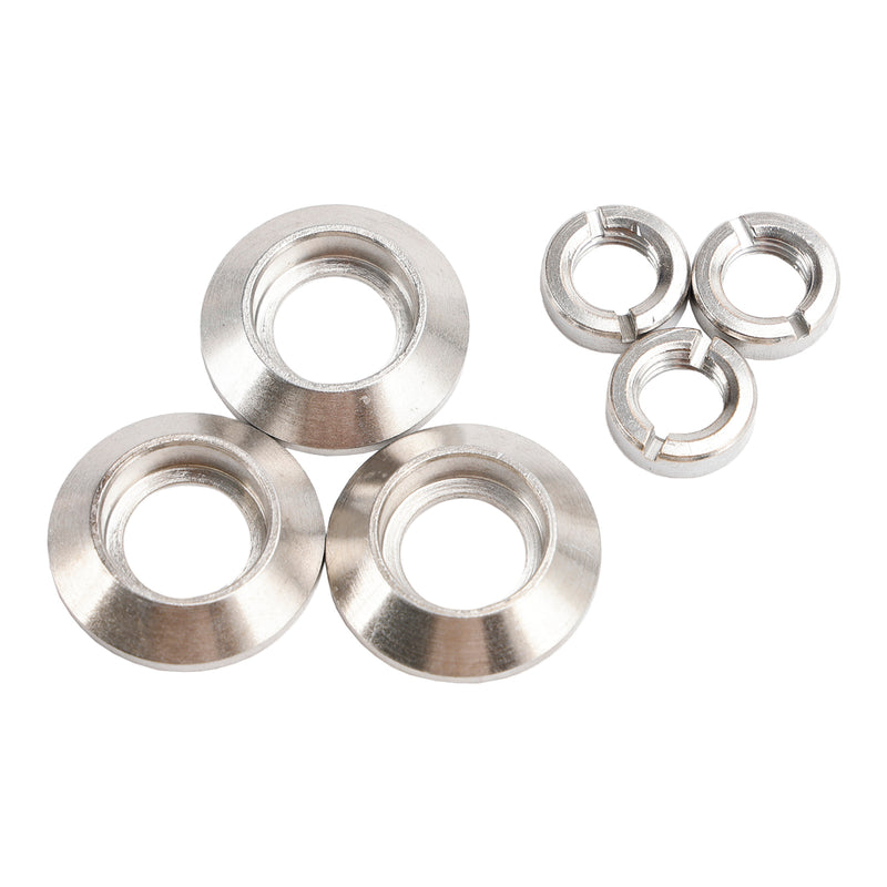 1972-1986 Jeep CJ5 CJ7 CJ8 Lights Wiper Fan Dash Switch Bezel & Nut Set