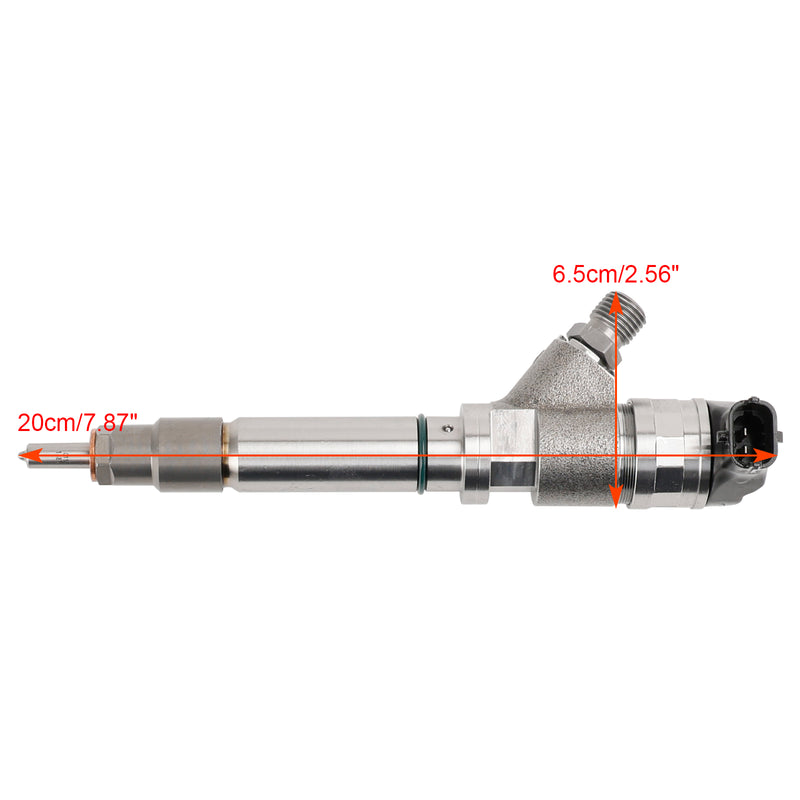 GMC Fit Chevy 6.6L Duramax LLY 2004.5-2005 8PCS Fuel Injector 0986435504