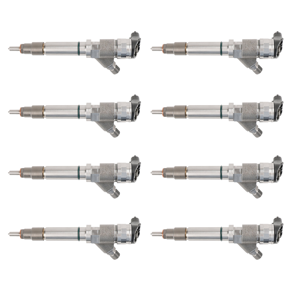GMC Fit Chevy 6.6L Duramax LLY 2004.5-2005 8PCS Fuel Injector 0986435504