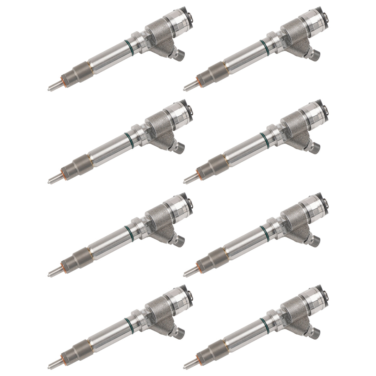GMC Fit Chevy 6.6L Duramax LLY 2004.5-2005 8PCS Fuel Injector 0986435504