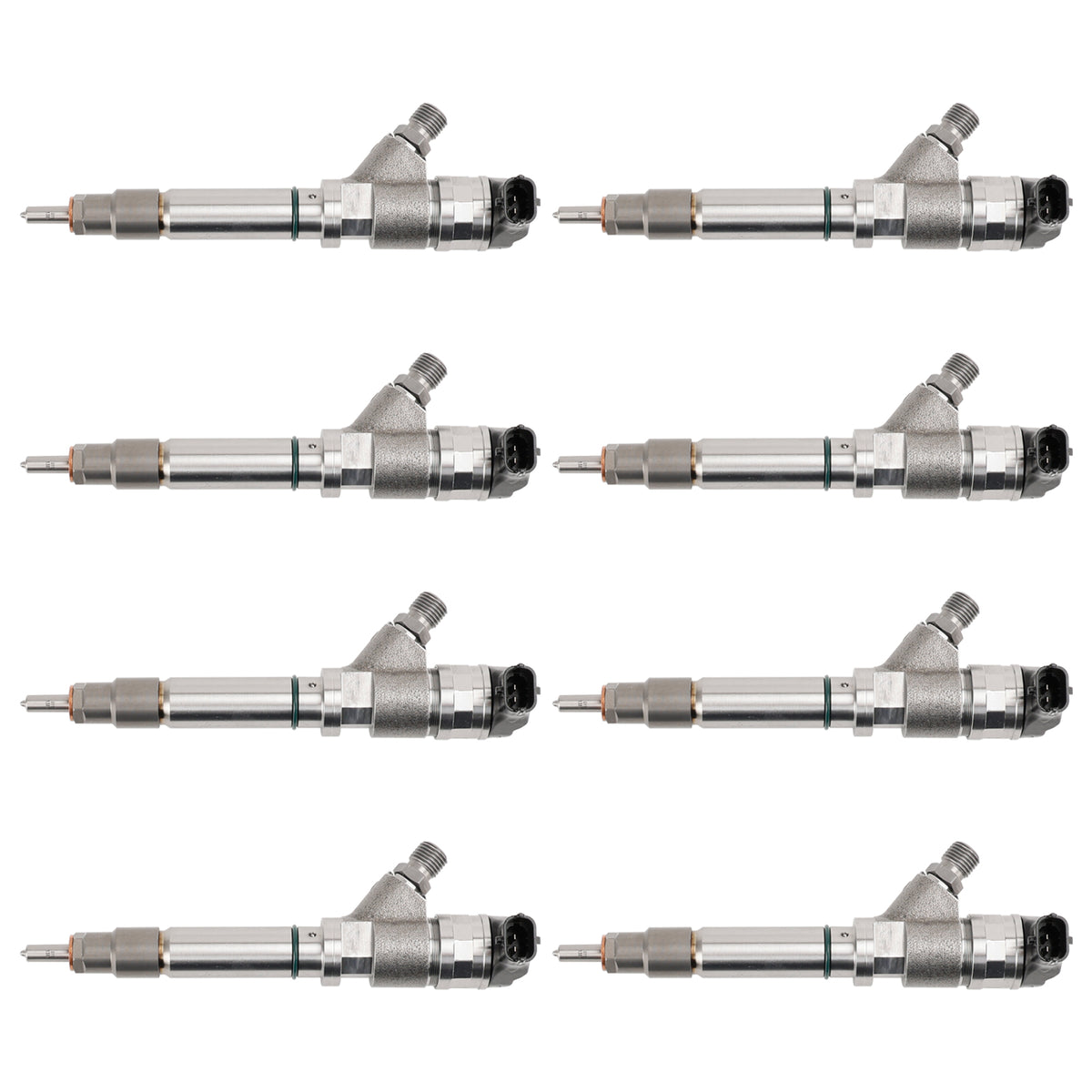 GMC Fit Chevy 6.6L Duramax LLY 2004.5-2005 8PCS Fuel Injector 0986435504