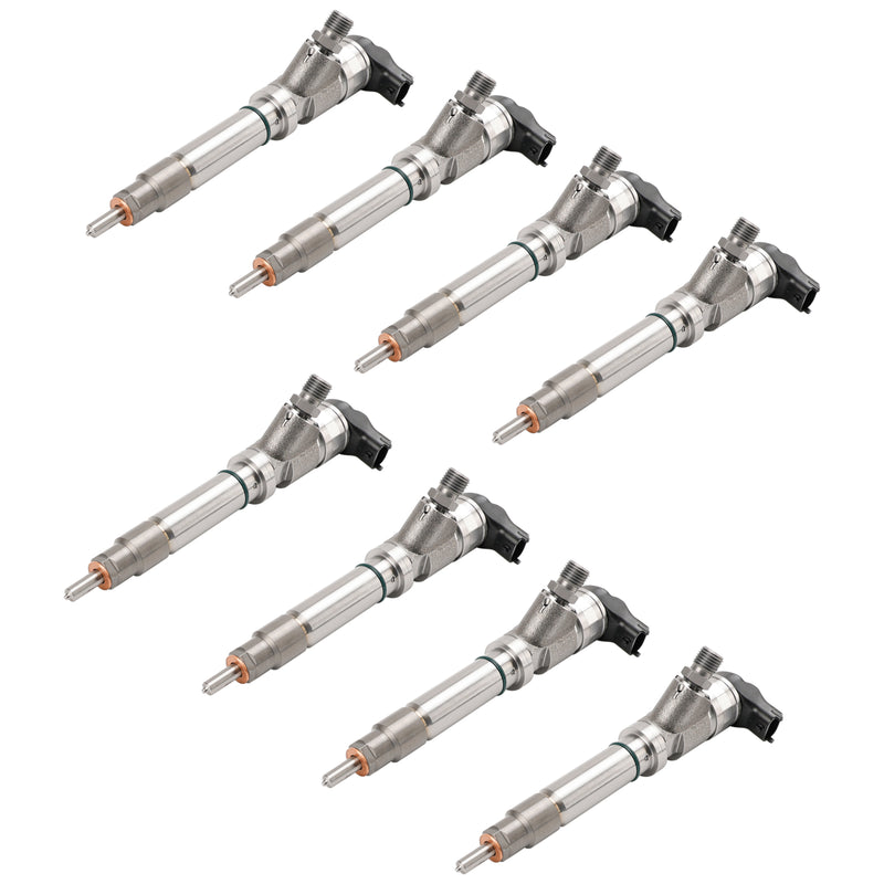 GMC Fit Chevy 6.6L Duramax LLY 2004.5-2005 8PCS Fuel Injector 0986435504
