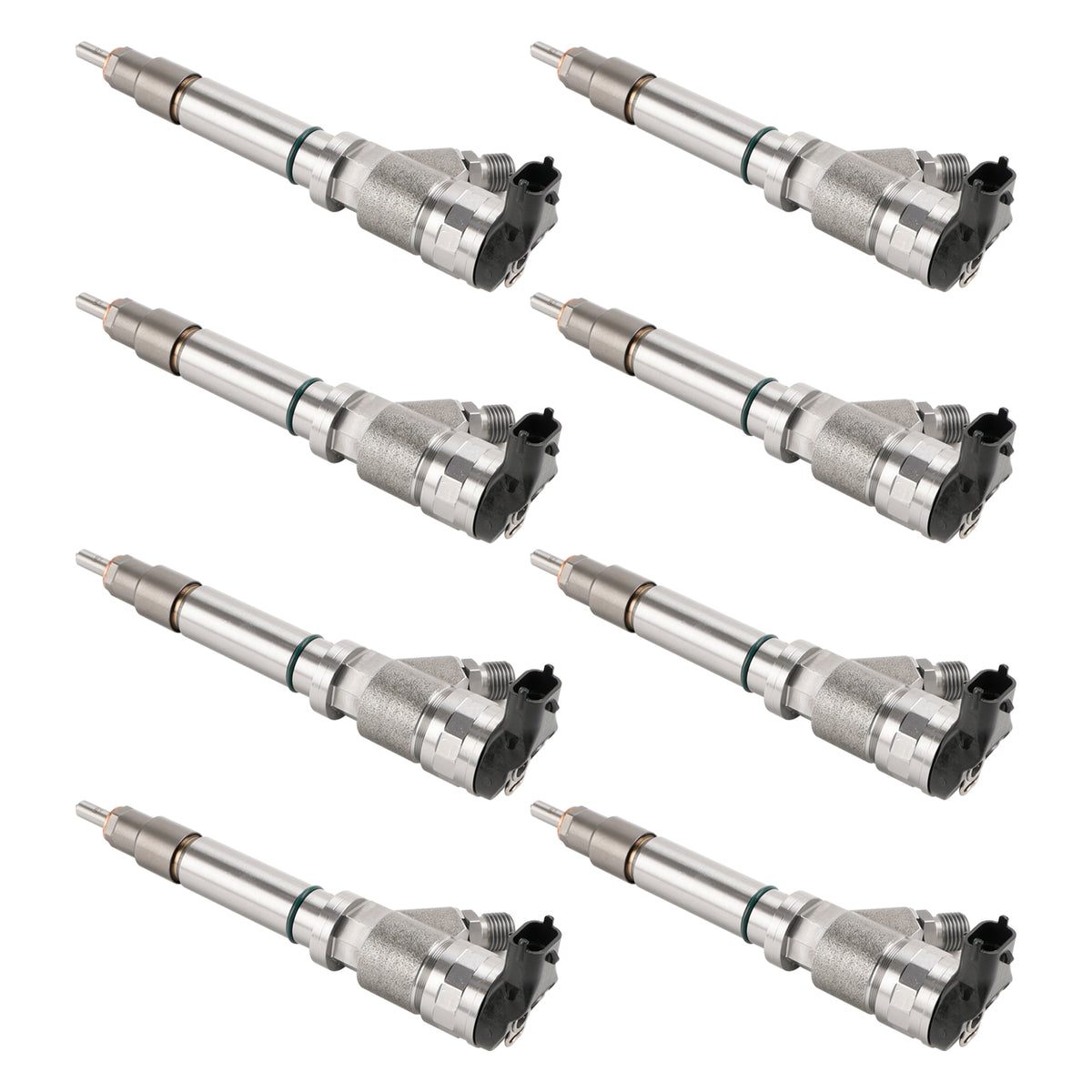 GMC Fit Chevy 6.6L Duramax LLY 2004.5-2005 8PCS Fuel Injector 0986435504