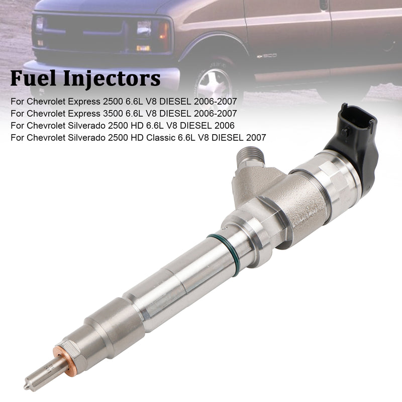 Chevy Fit GMC Duramax Hummer 6.6L 2006-2007 1PCS Fuel Injector 0445120042
