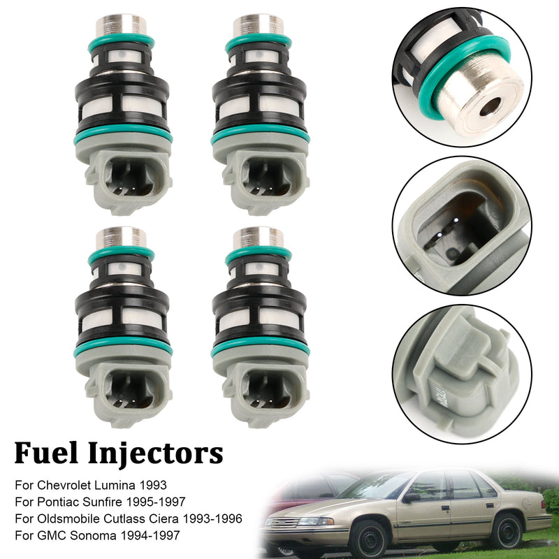 4PCS 17113124 Fuel Injectors 17113124 Fit Chevy Fit Buick Pontiac 2.2L 17113197