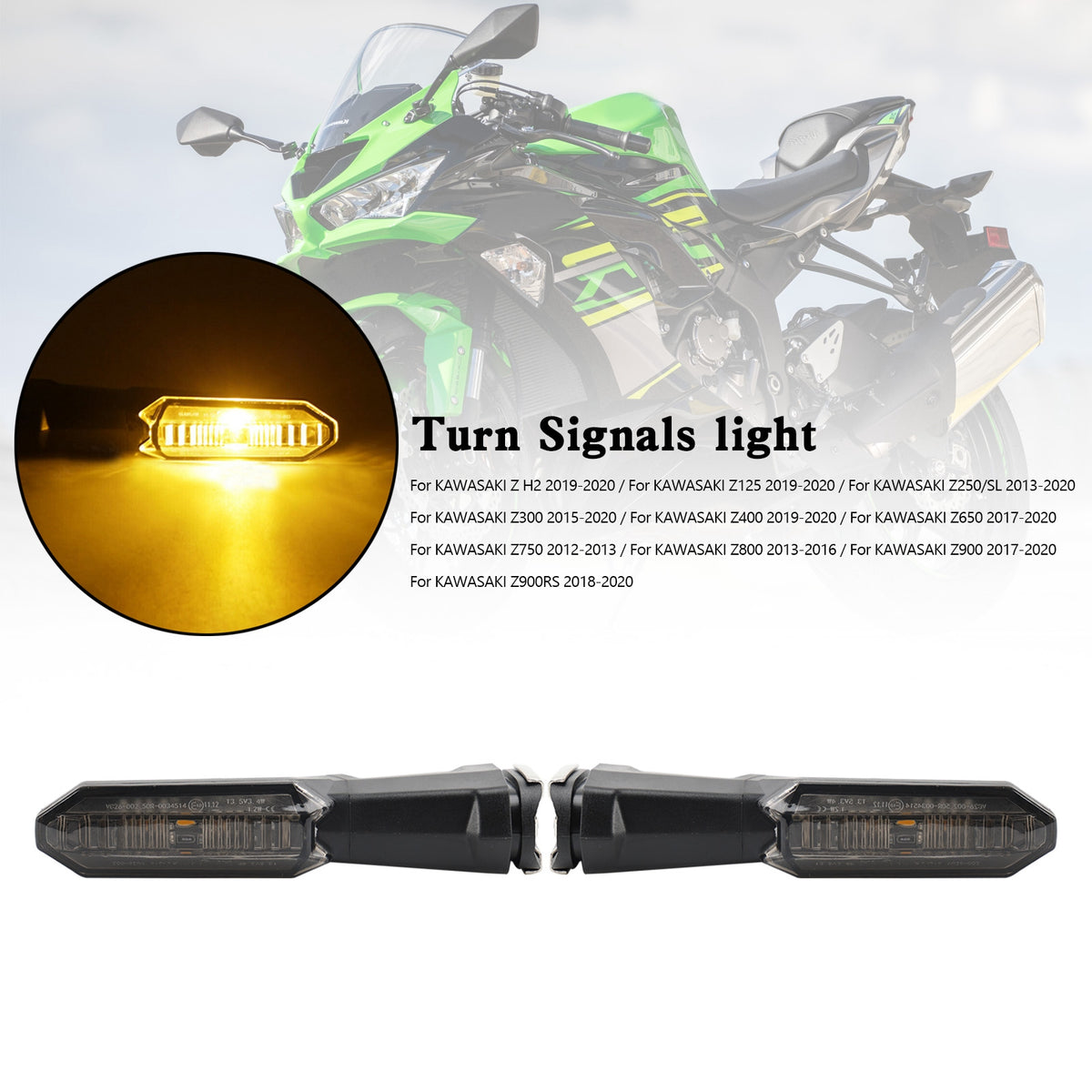 Kawasaki Z125 Z250 Z400 Z650 Z750 Z800 Z900 Turn Signals light