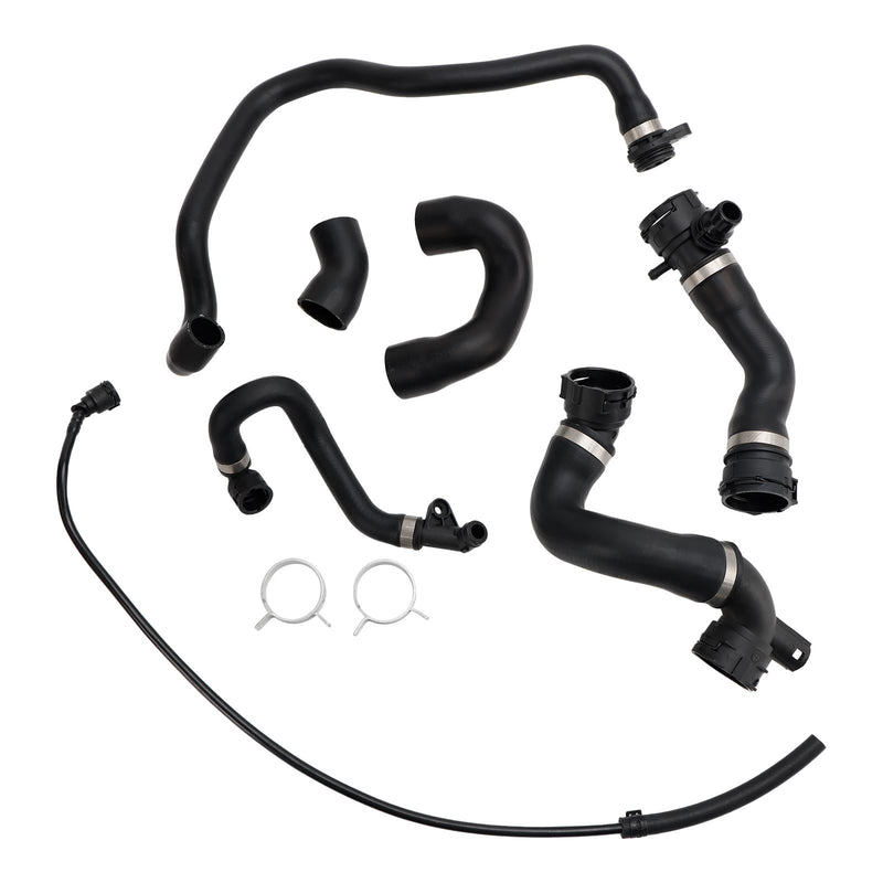 Radiator Coolant Water Hose Pipe Kit (7 Hoses) For BMW E90 128i 328i 2007-2011