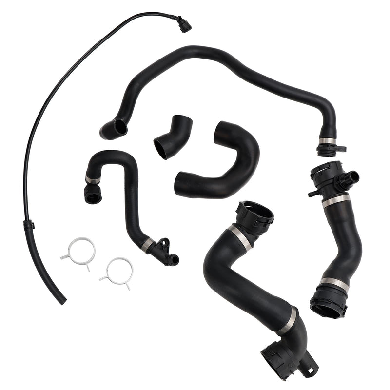 Radiator Coolant Water Hose Pipe Kit (7 Hoses) For BMW E90 128i 328i 2007-2011