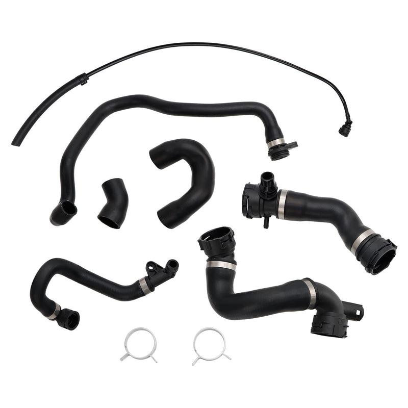Radiator Coolant Water Hose Pipe Kit (7 Hoses) For BMW E90 128i 328i 2007-2011