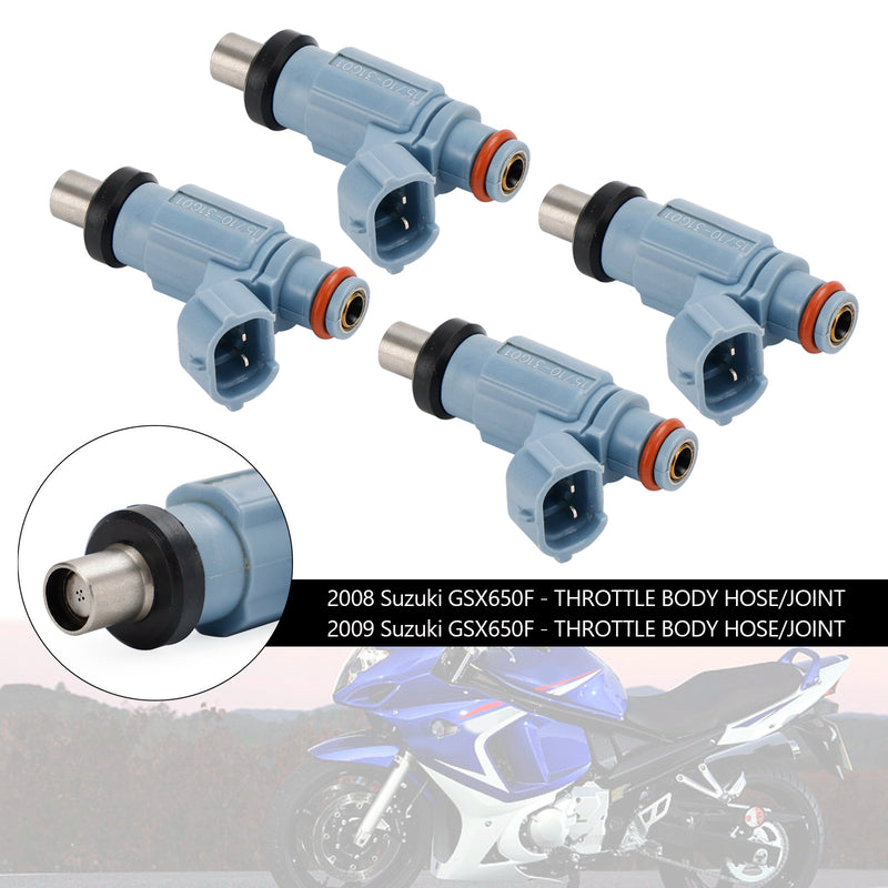 Suzuki GSX650F KATANA 2008-2009 4PCS Fuel Injector 4 Holes 15710-17H00