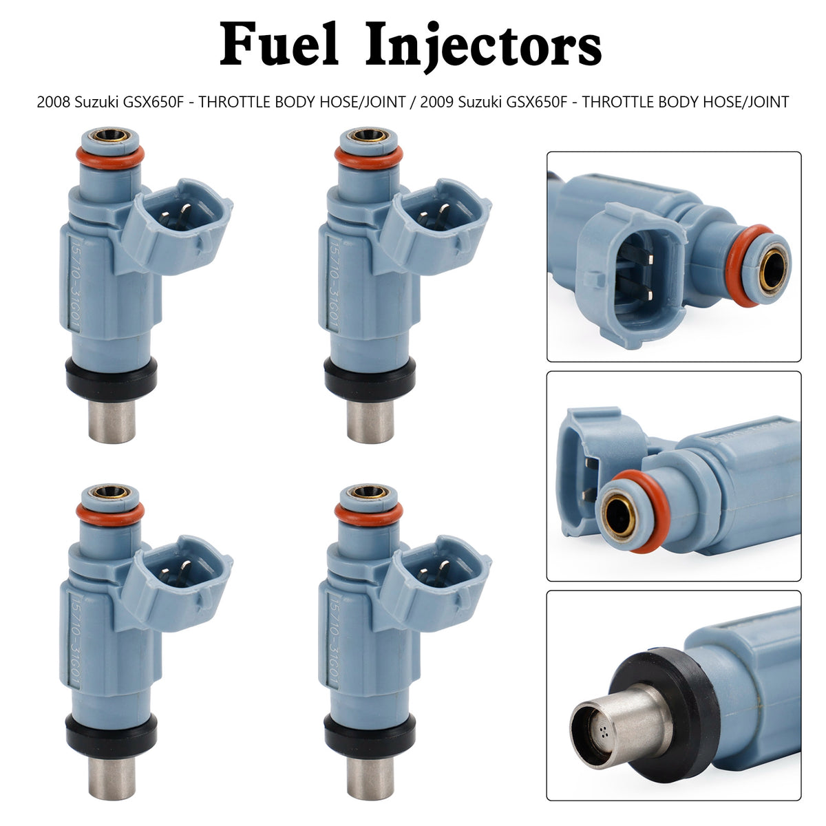 Suzuki GSX650F KATANA 2008-2009 4PCS Fuel Injector 4 Holes 15710-17H00
