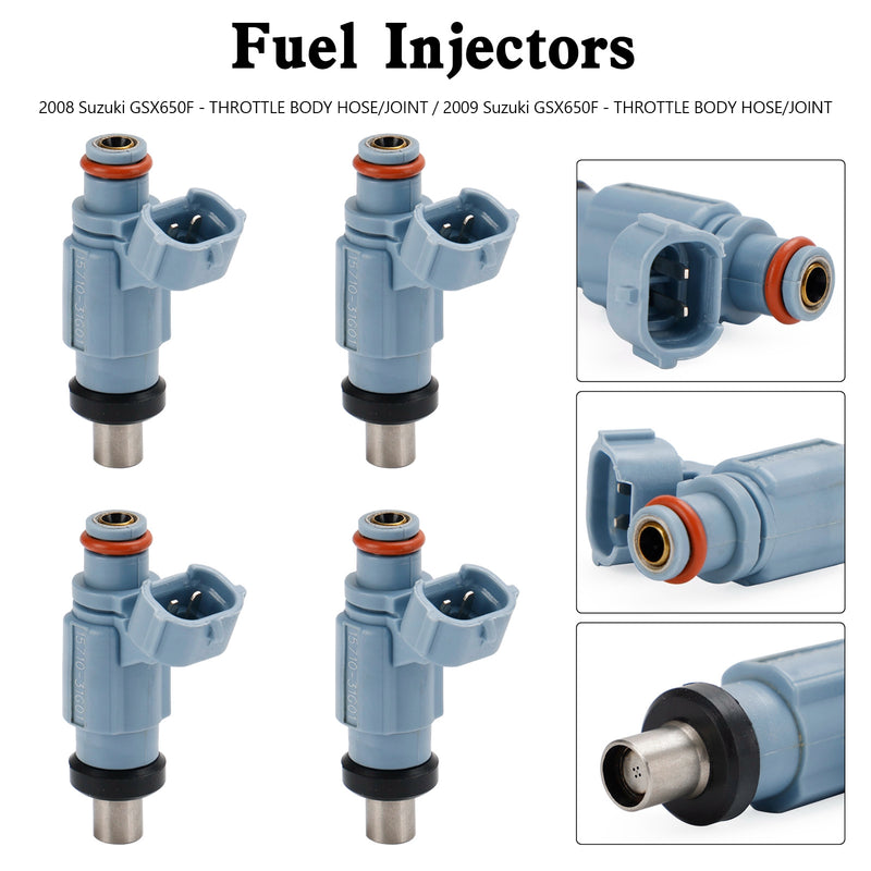 Suzuki GSX650F KATANA 2008-2009 4PCS Fuel Injector 4 Holes 15710-17H00