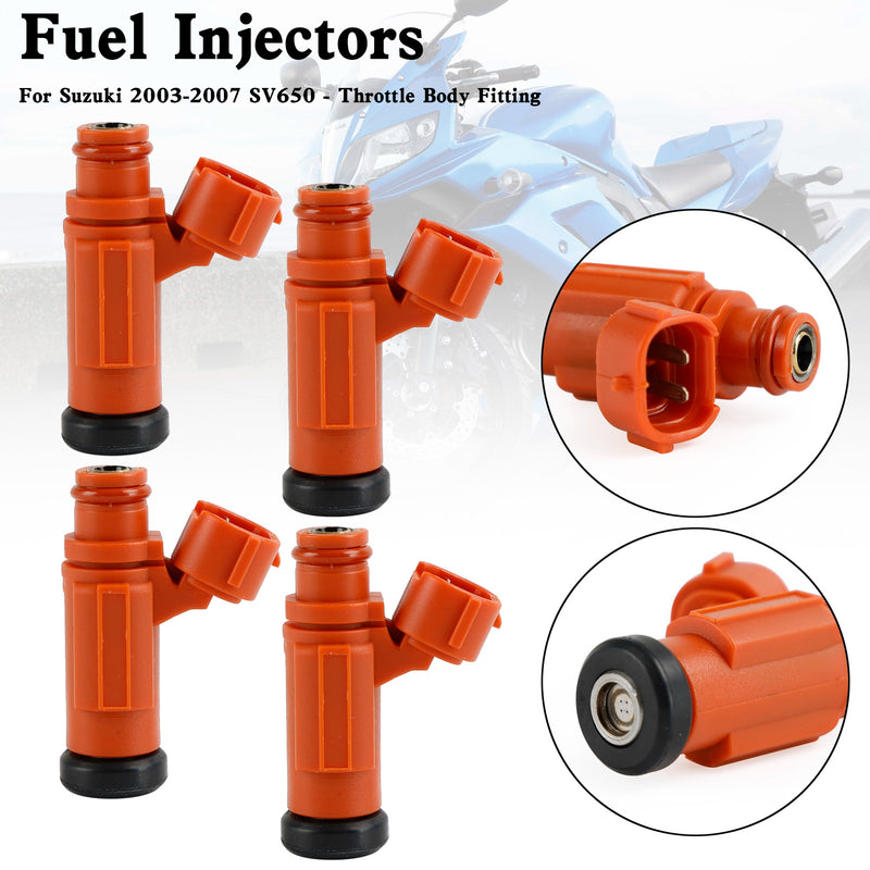 Suzuki GSX-R600/750 Vstrom 650 SV650 2003-2007 4PCS Fuel Injector 15710-17G00
