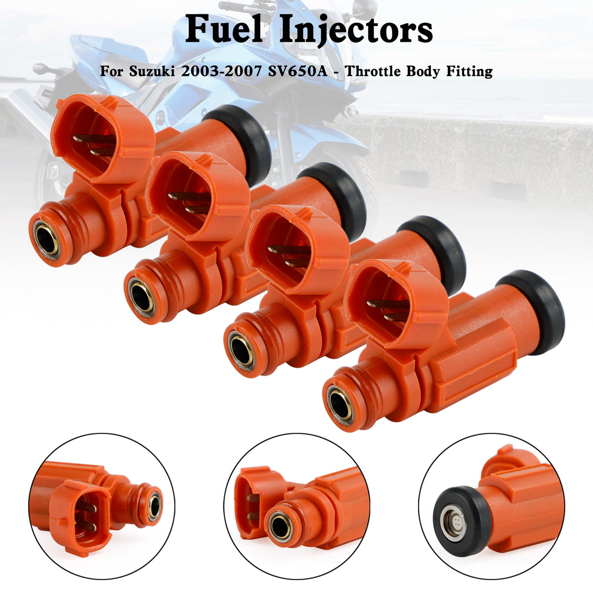 Suzuki GSX-R600/750 Vstrom 650 SV650 2003-2007 4PCS Fuel Injector 15710-17G00