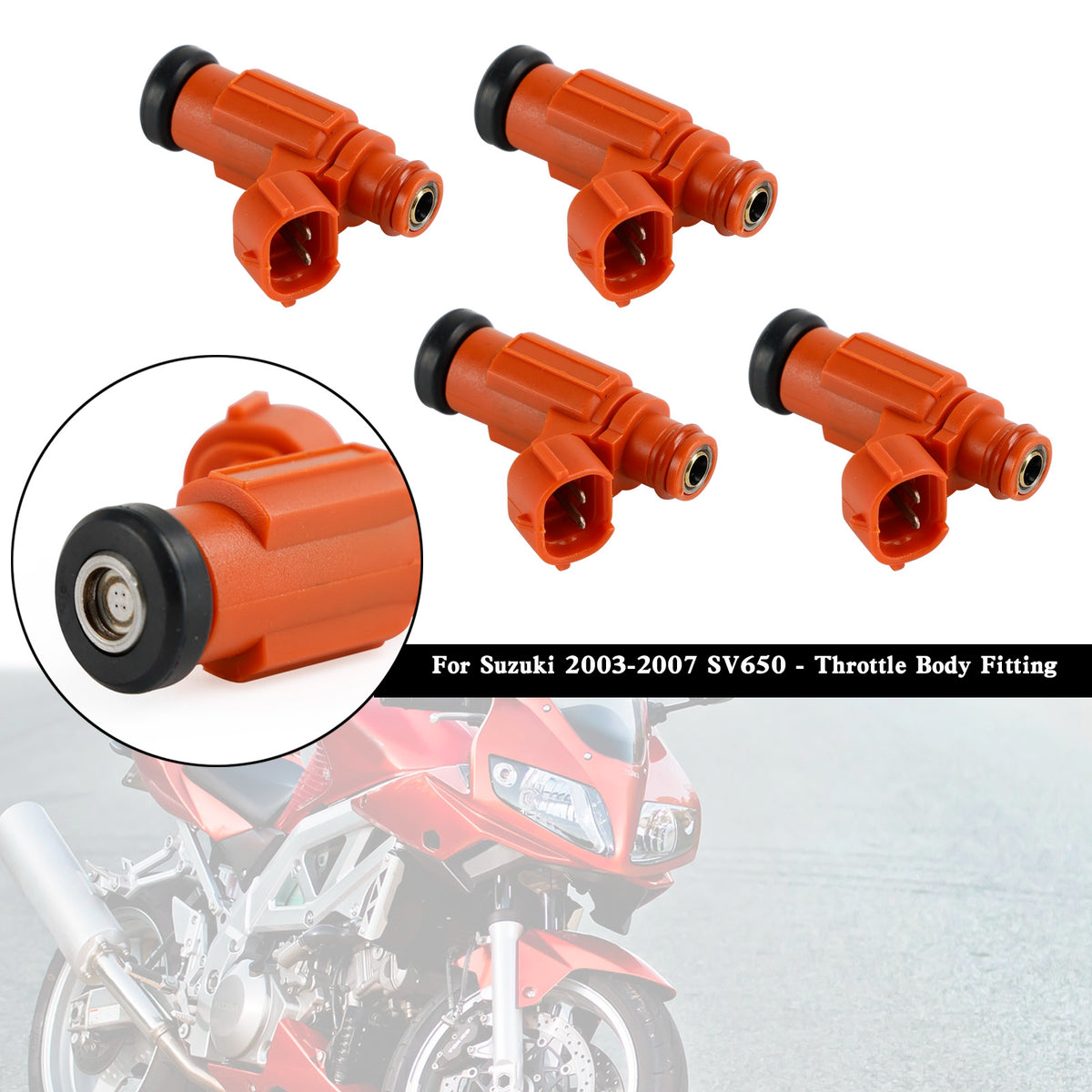 Suzuki GSX-R600/750 Vstrom 650 SV650 2003-2007 4PCS Fuel Injector 15710-17G00