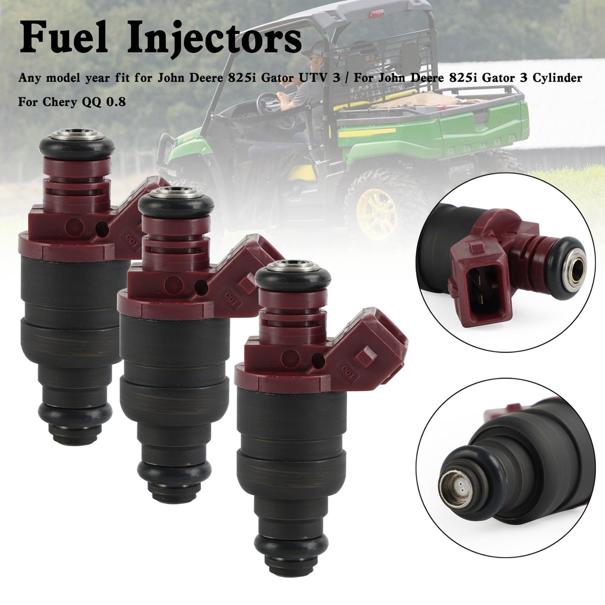 Chery QQ 0.8 John Deere 825i Gator 3 3PCS 5WY2404A Fuel Injector MIA11720