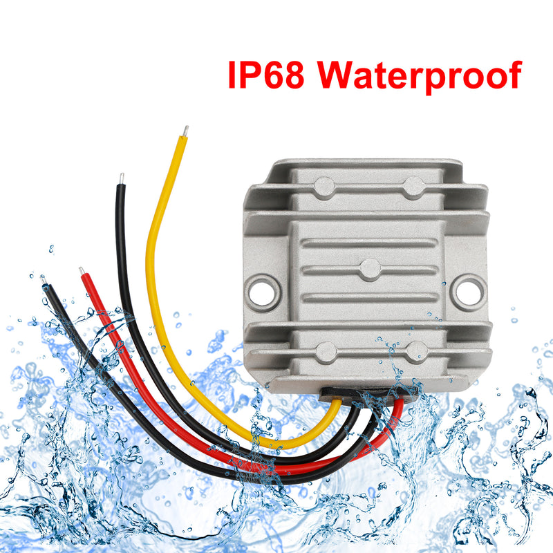 Waterproof DC (5-32V) to 12V 3A Voltage Power Supply Converter Regulator