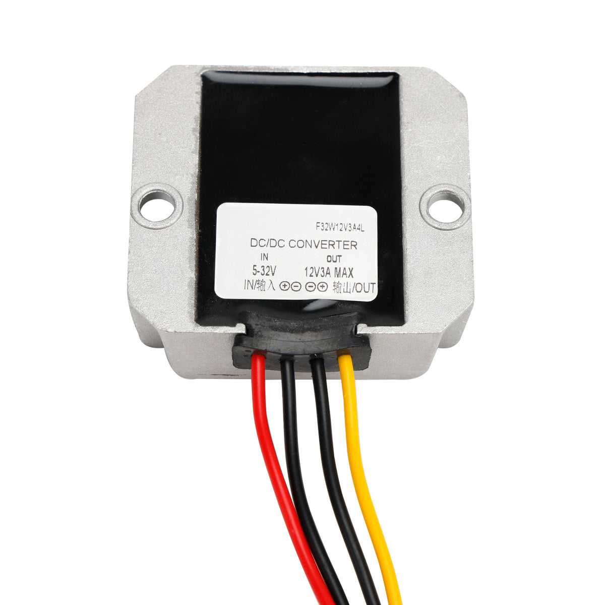 Waterproof DC (5-32V) to 12V 3A Voltage Power Supply Converter Regulator