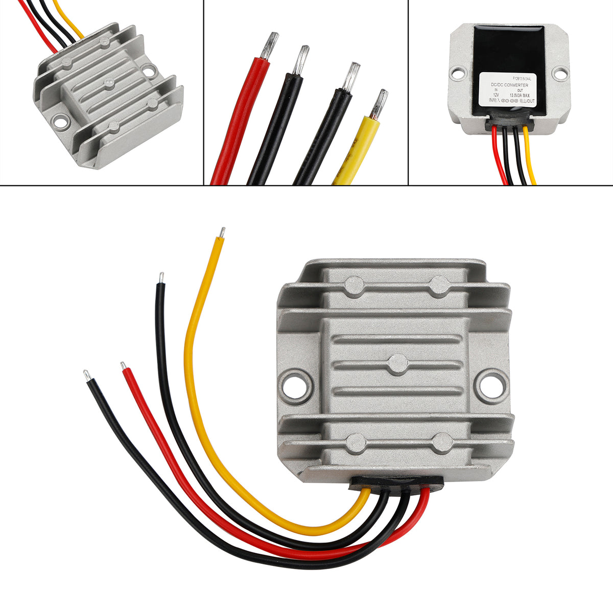 Waterproof DC/DC Converter Regulator 12V Step Up to 13.8V 3A 41.4W