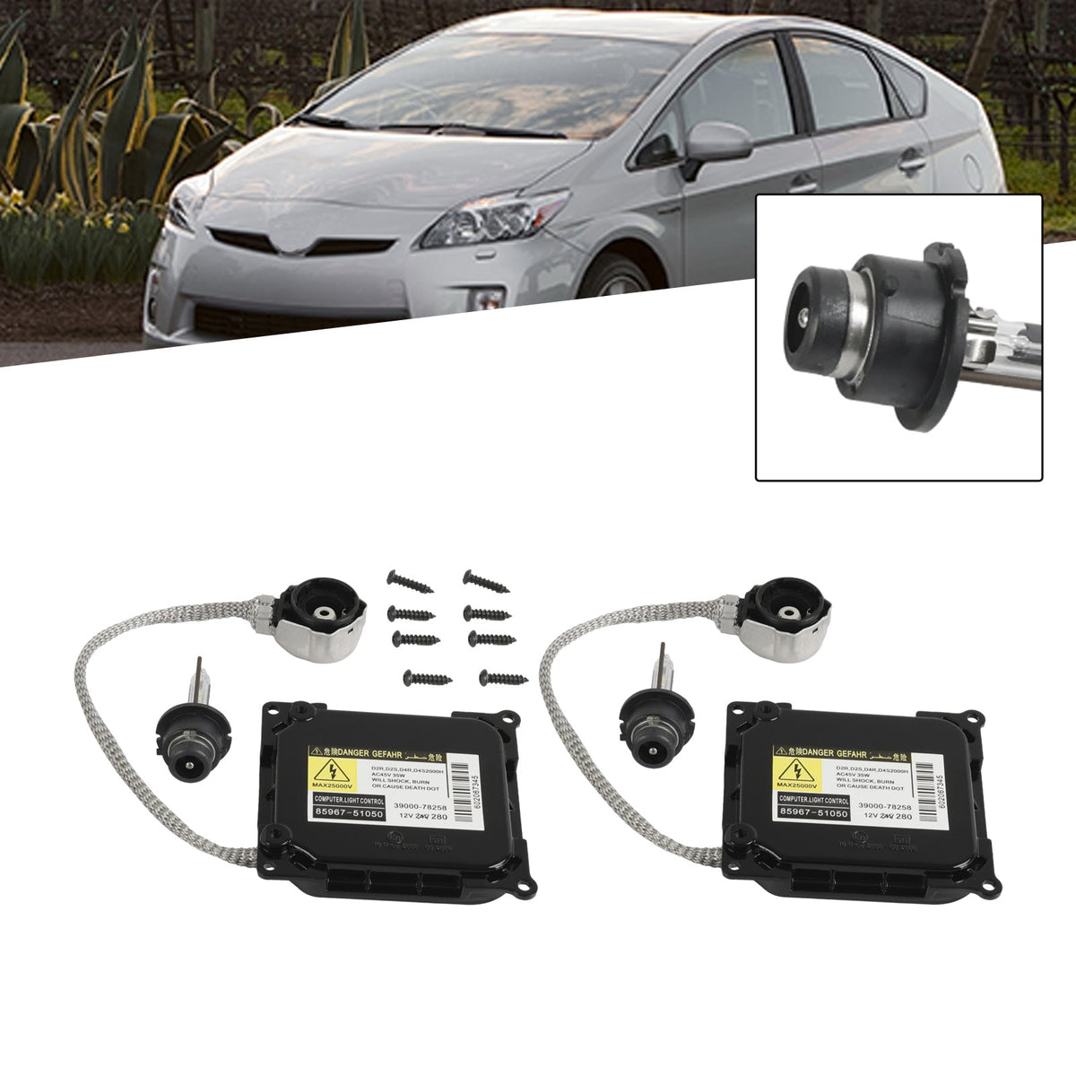 06-2009 Prius 85967-51040 Xenon Ballast HID D4R Bulb Kit Module Control Unit