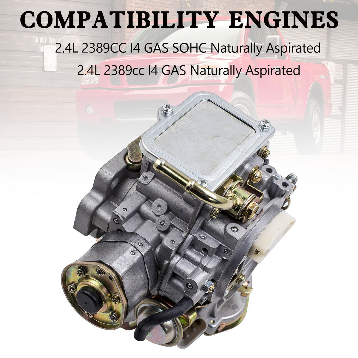 1983-1986 Nissan 720 Pickup 2.4L Z24 Engine 2-Barrel Carburetor 16010-21G61