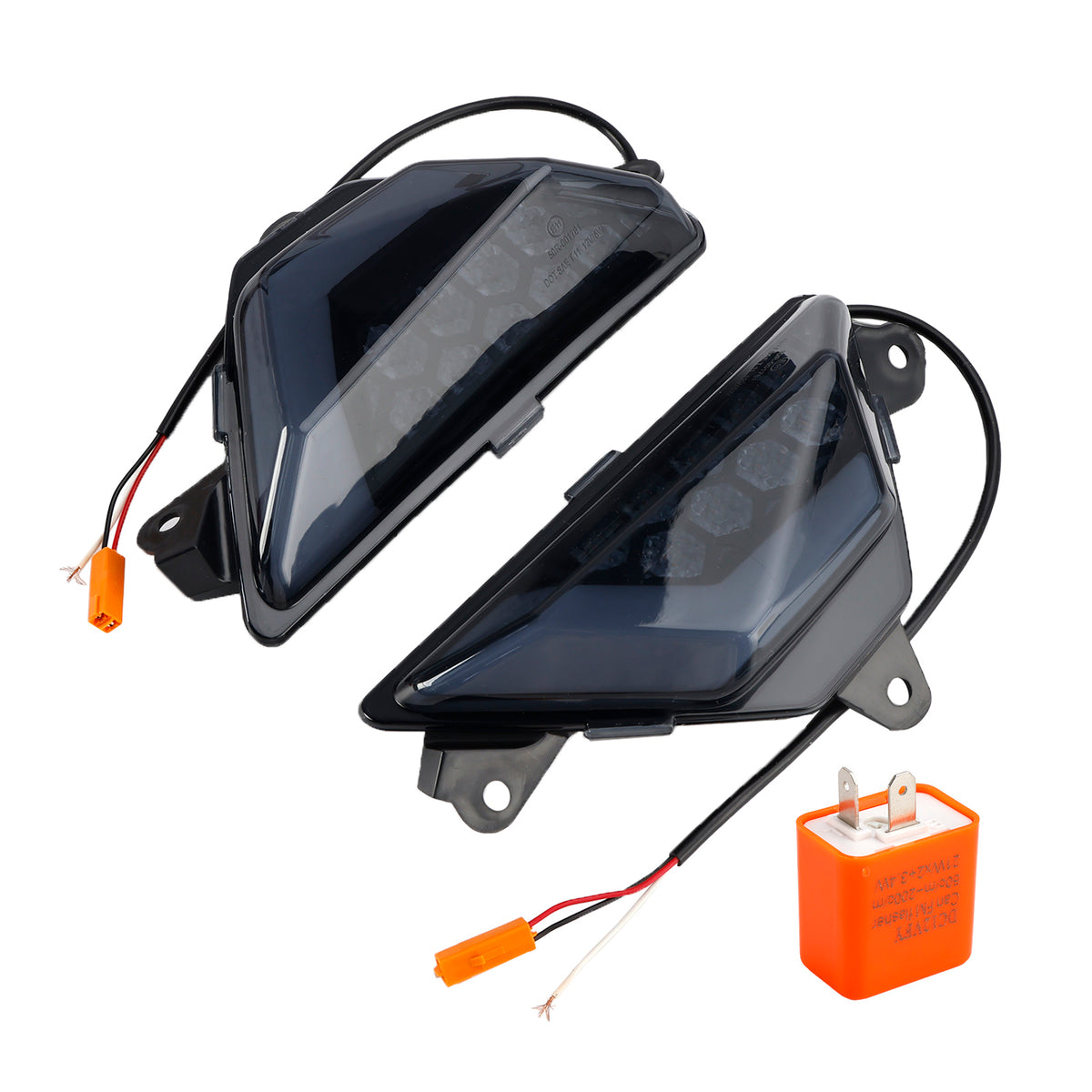 KAWASAKI NINJA 300 400 650 ZX-6R ZX-4RR 2013+ Black LED Front Turn Signal Light