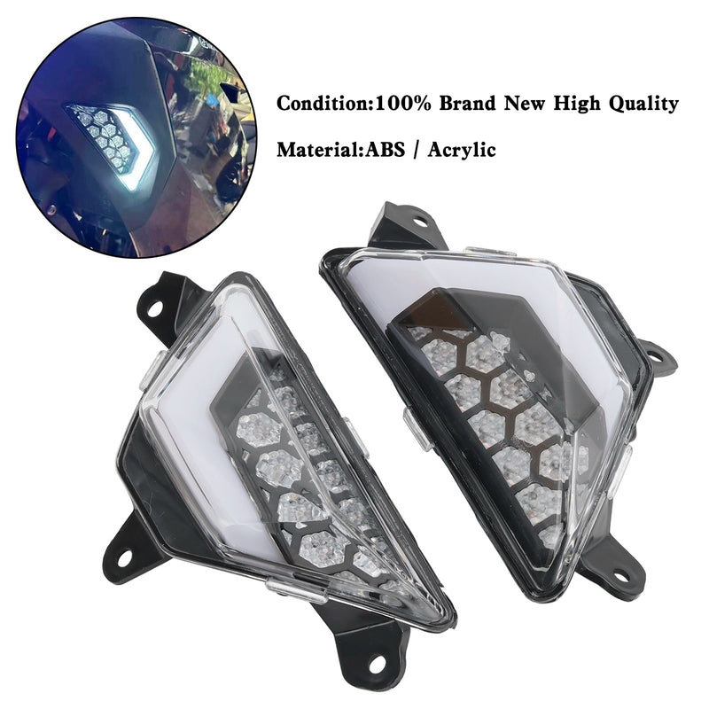 KAWASAKI NINJA 300 400 650 ZX-6R ZX-4RR 2013+ Clear LED Front Turn Signal Light