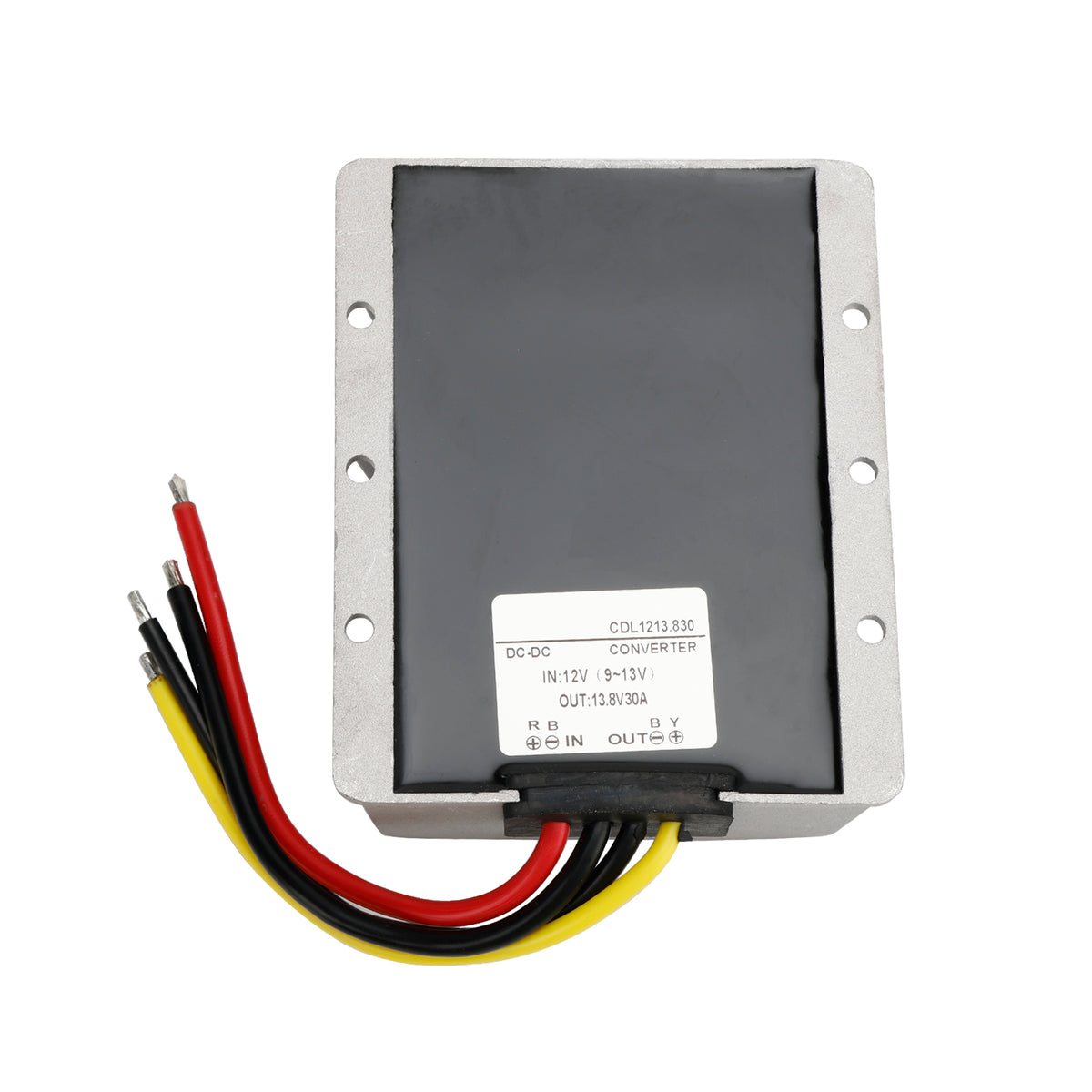 Waterproof DC/DC Converter Regulator 12V Step Up to 13.8V 30A 414W