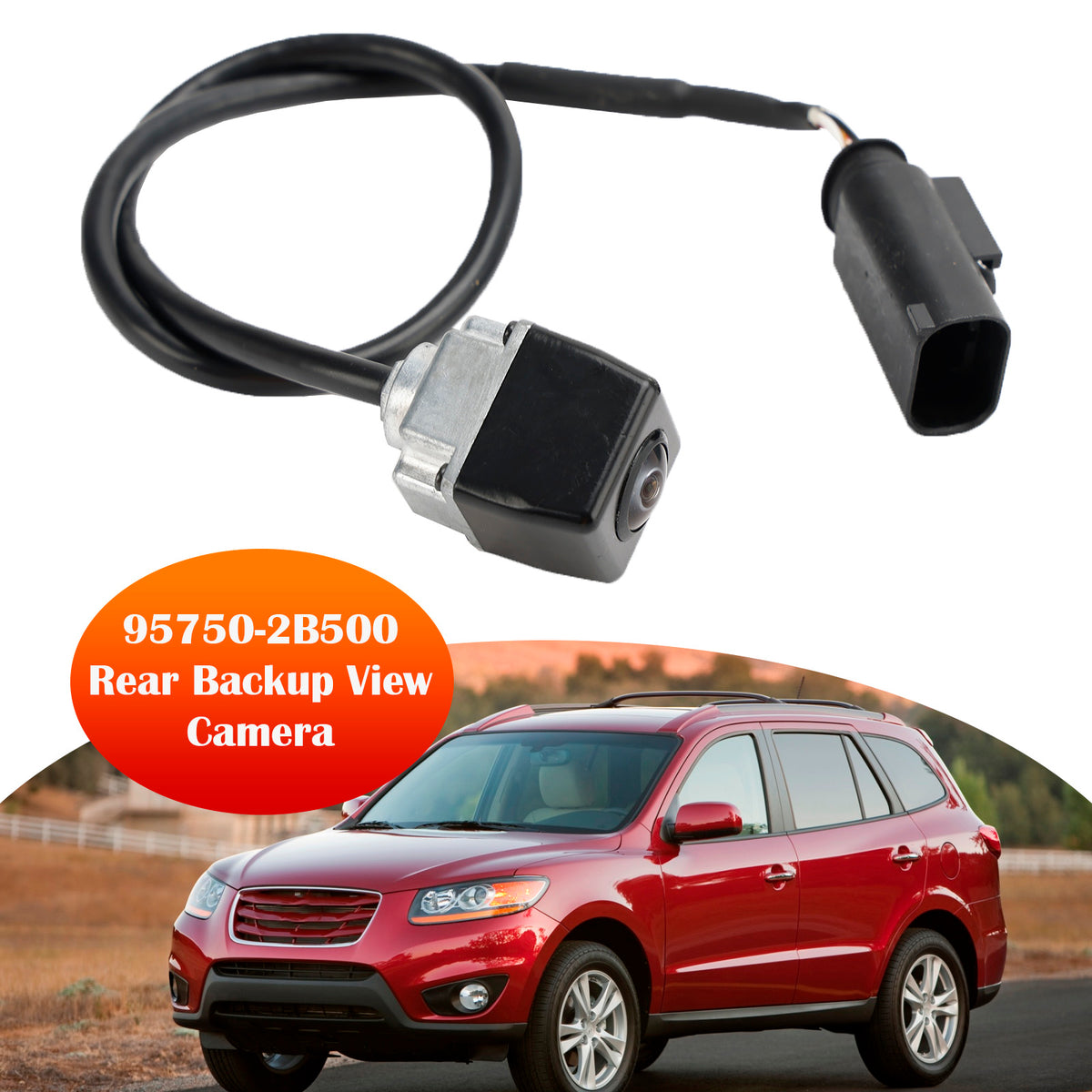 Rear Backup Reverse View Camera 95750-2B500 For Hyundai Santafe 2010-2012