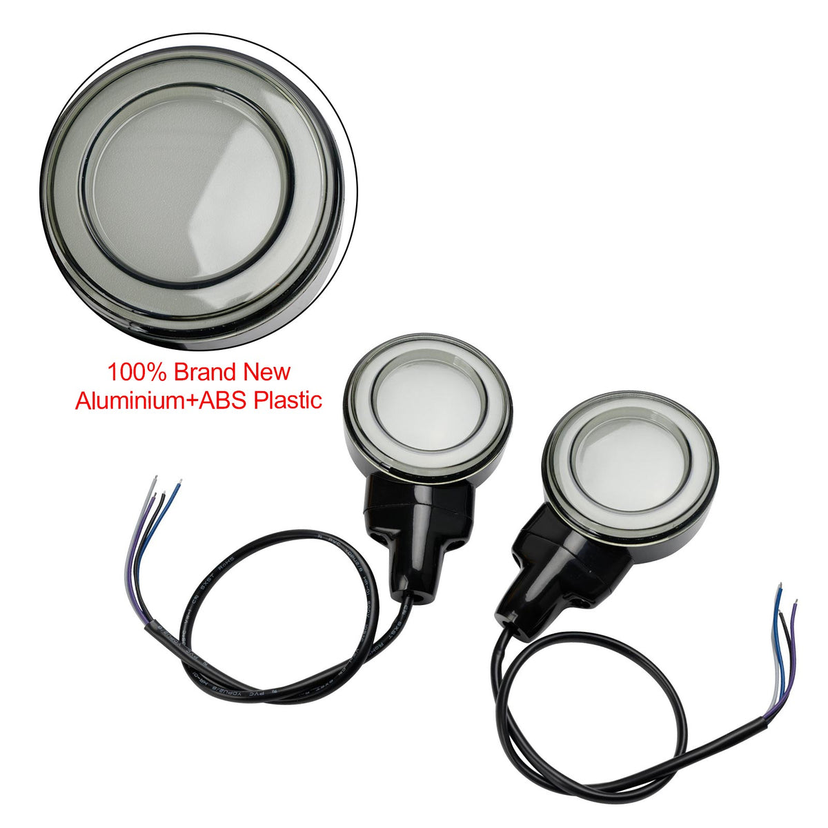 Heritage Softail Classic Touring 1999-2023 Black LED Flat Front Turn Signal Light