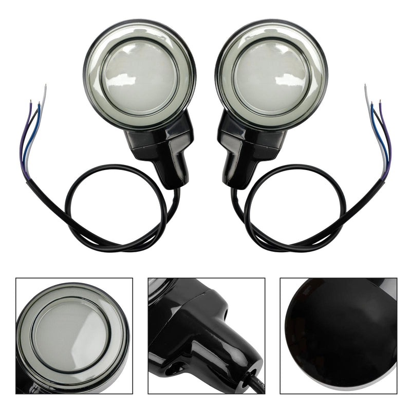 Heritage Softail Classic Touring 1999-2023 Black LED Flat Front Turn Signal Light